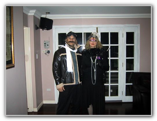 DJ & SJ dressed for who-dunnit mystery